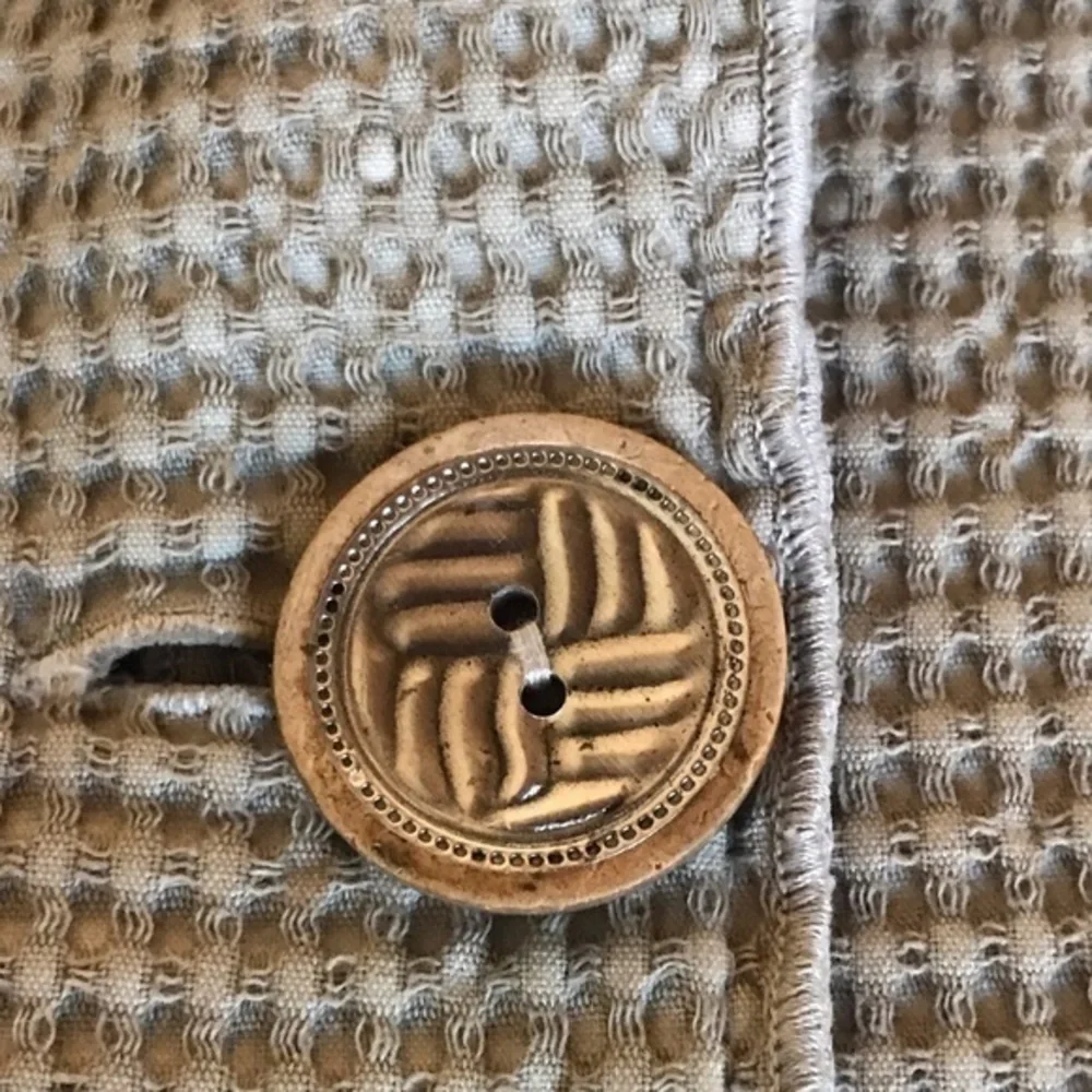 Like New Tan Cotton Blazer, Size Medium